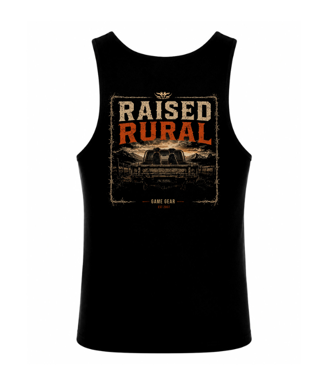 Raised Rural Dogs Printed Singlet