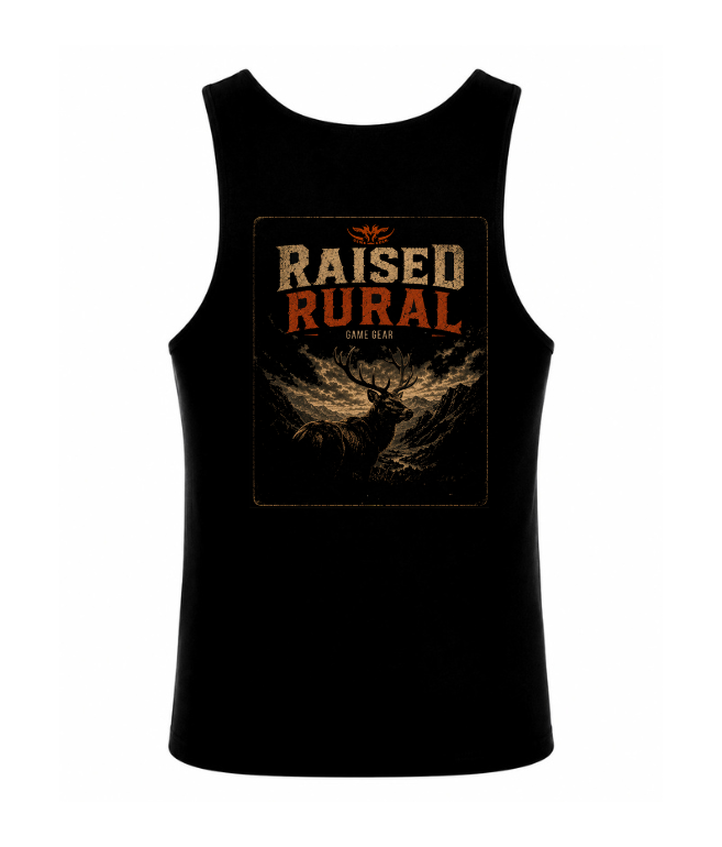 Raised Rural Trophy Printed Singlet