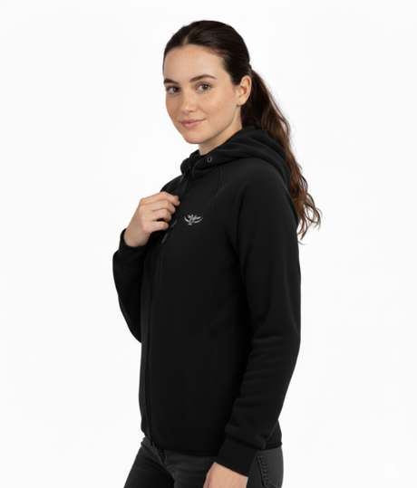 Ladies Spring Hoodie Black - Game Gear NZ