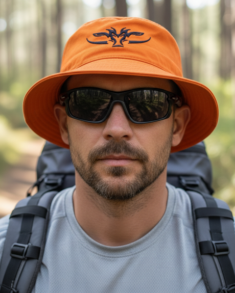 Orange/Black Bucket Hat