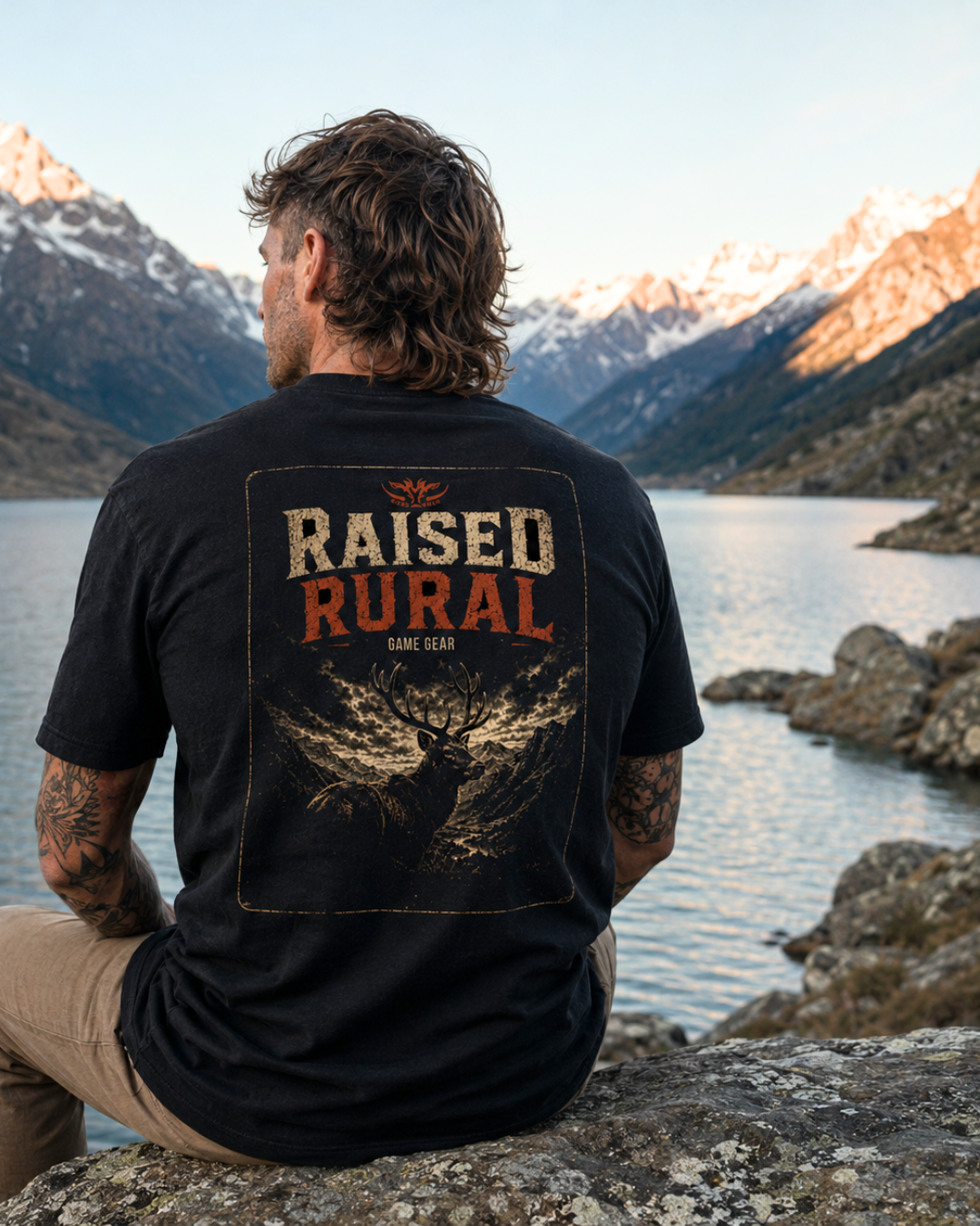 Raised rural Trophy Printed Tee