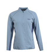 Ladies Dry Lite 1/2 Zip Tee Sky