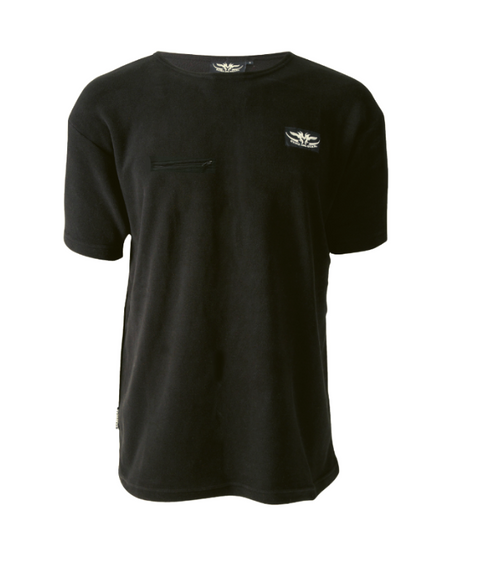 Pocket Fleece Tee Black - Game Gear NZ