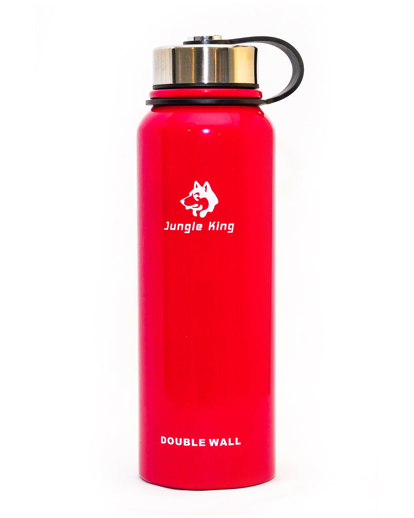 Red double walled thermos 1100ml
