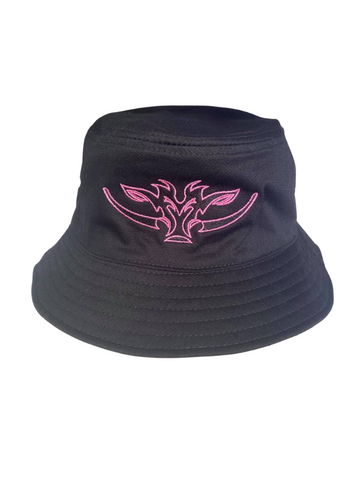 Camo/Black Bucket Hat - Pink