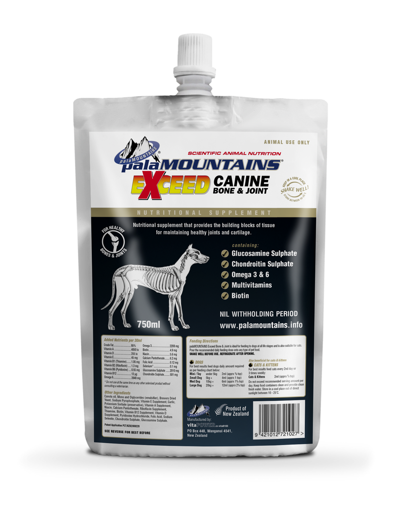 Exceed Canine Bone and Joint 750ml