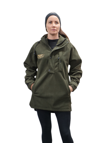 Ladies Windproof Hunting and Outdoors Jacket Olive
