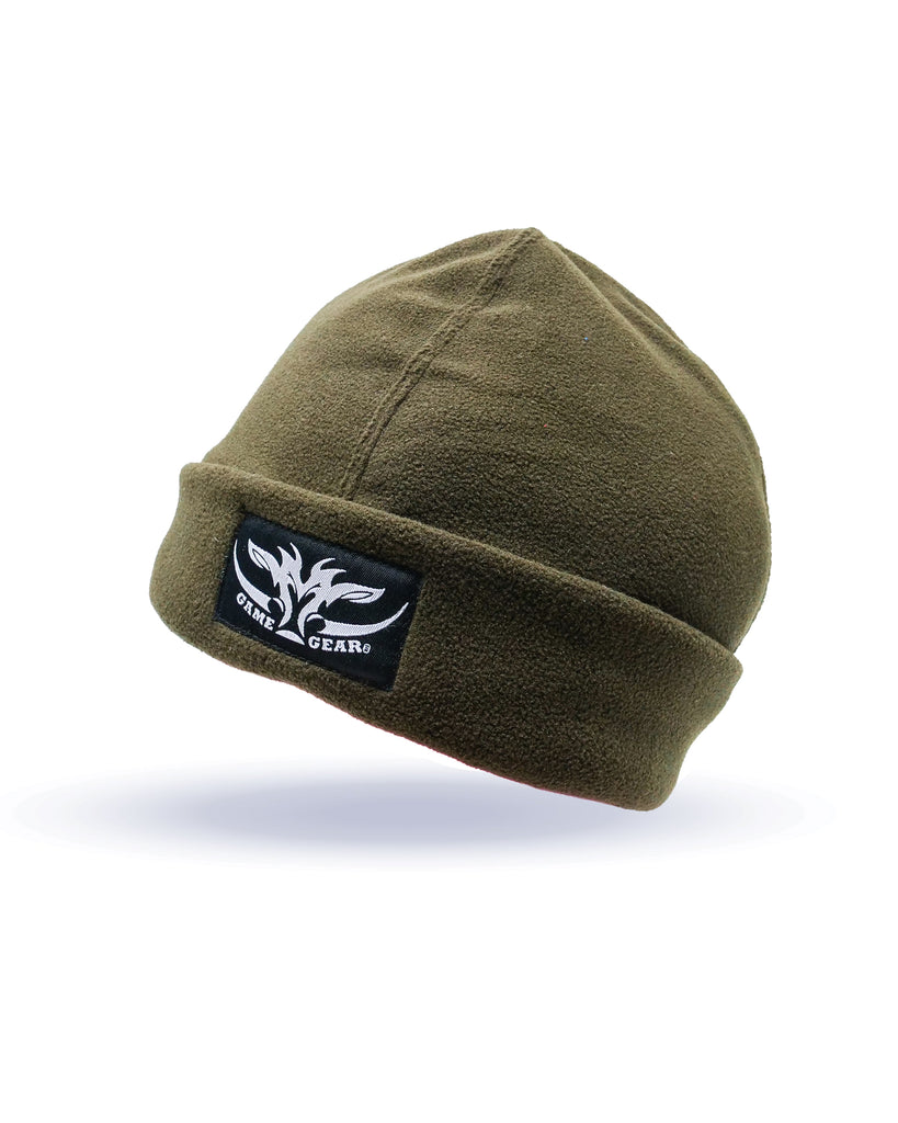 Olive Fleece Beanie for hunting and outdoor