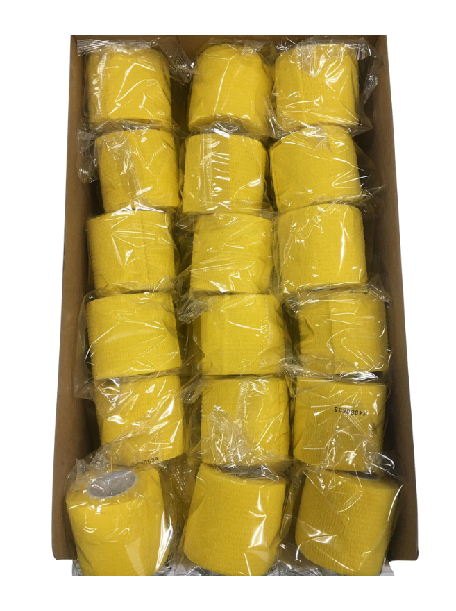 Cohesive Bandages yellow 2 inch