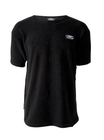 Pocket Fleece Tee Black