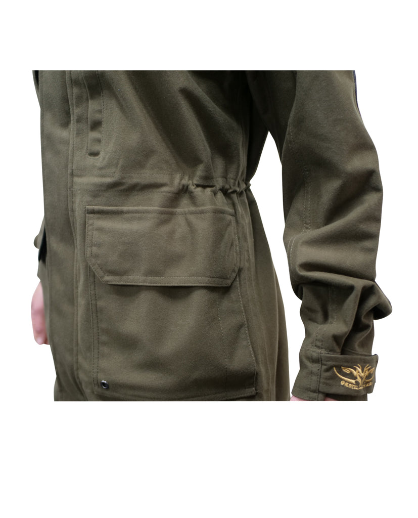 Ladies Waterproof and Windproof Hunting and Outdoors Jacket Olive