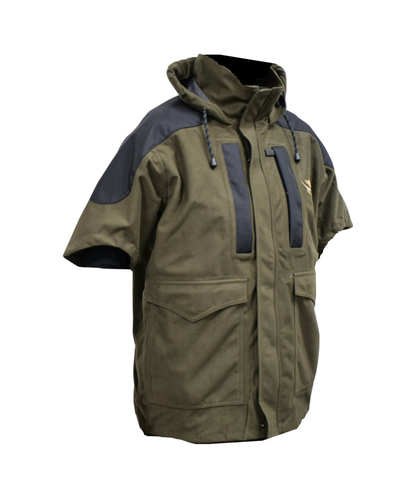 Kids Olive waterproof hunting and outdoors jacket