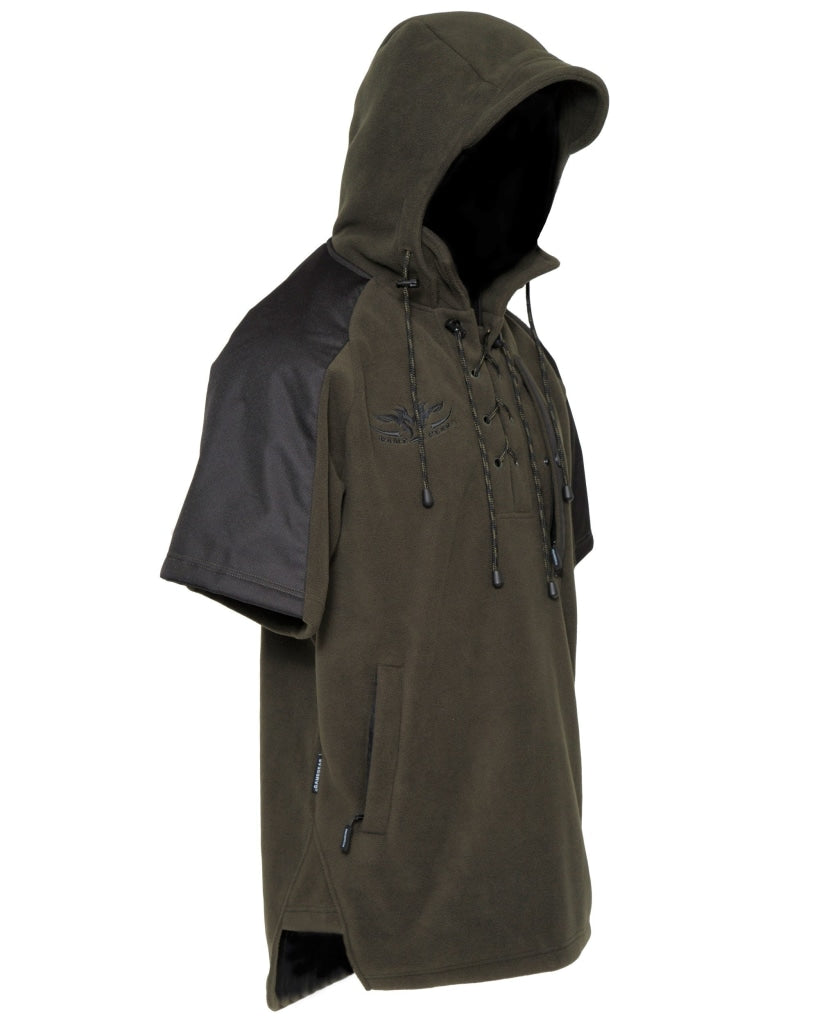 Kids windproof and water resistant Jacket for hunting and outdoors with lace up front and zip pockets