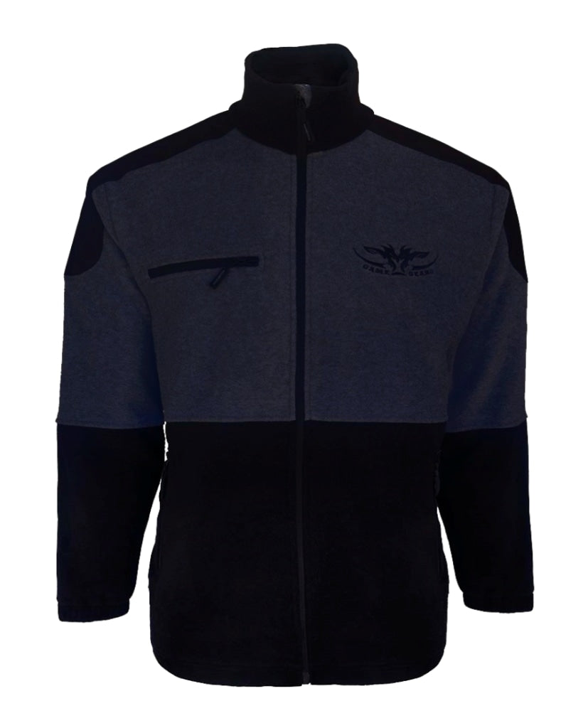 Kids Navy and Black Fleece Jersey with full zip front and zip pockets