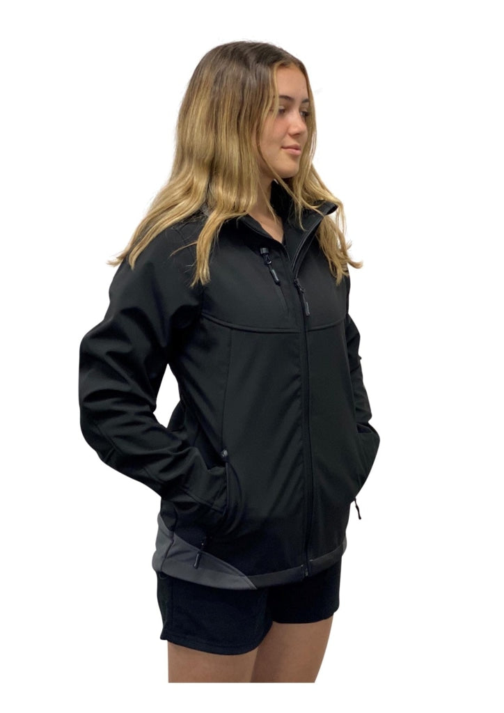 Game gear softshell black jacket