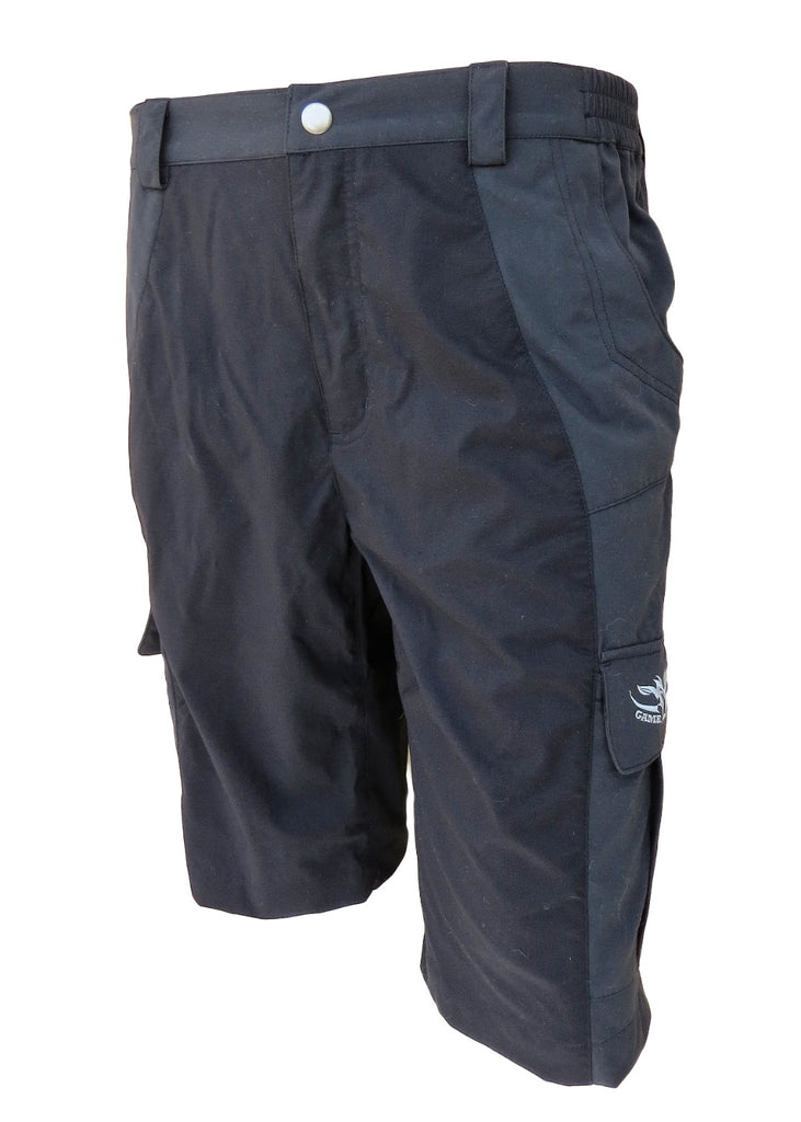 Black Original Urban Shorts NZ with pocket for hunting, fishing and outdoors