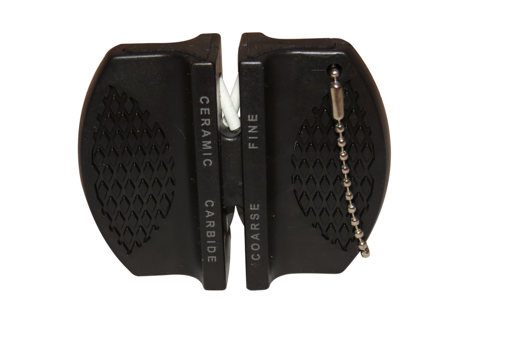 Black mini knife sharpener