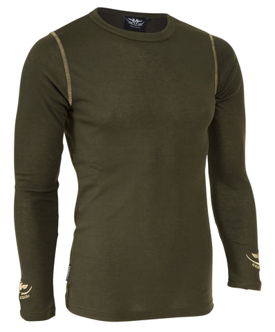 Long Sleeve Olive Thermal Top